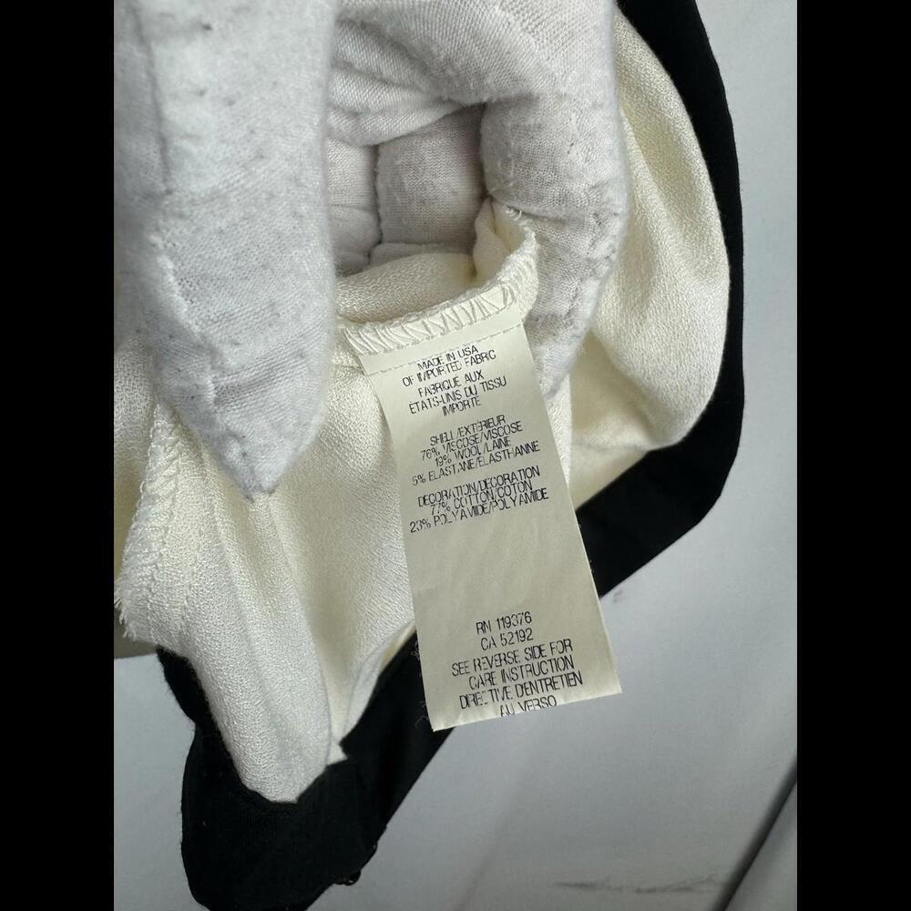 Helmut Lang Wrap Buckle Hem Blouse Ivory Size M - Picture 6 of 7